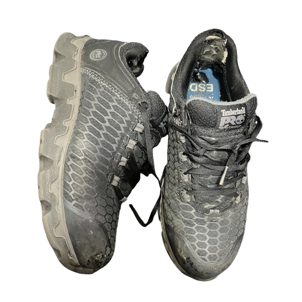Black Timberland Pro Safety Trainers Alloy Toe Shoe